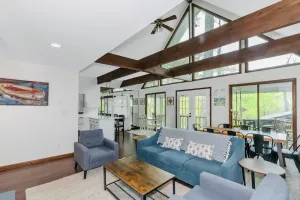 Image of Luxury Private Lake House w\/ Hot Tub & Dock!