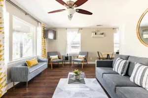 Image of Minutes to downtown & wineries. private yard, bocci court, BBQ