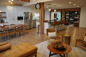 Image of Elegantly Designed Mid-Century Modern Home Near Magnolia
