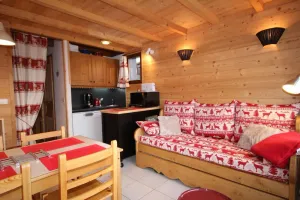 Image of 2nd floor, view panoramic, balcony, tv, ski locker, 45m², Les Saisies