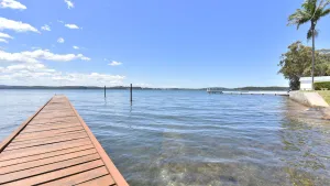 Image of Baywatch Waterfront Lake Retreat with Private Jetty at Silverwater Lake Macqaurie