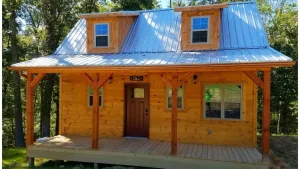 Image of Private Ravine View Luxury Amish-Built Cabin \"The Frontier\"
