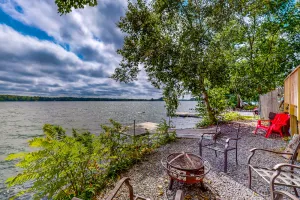 Image of Dog-friendly lakefront home with dock, fireplace, firepit, lake views, & 1 kayak