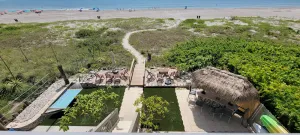 Image of condo on the beach with private beach access