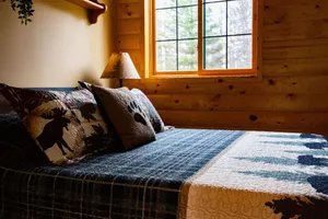 Image of Secluded Wooded Cottage Near Snowmobile & Walking Trails, Fire Pit, Fast Wi-FI