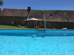 Image of Beautiful luxury restored gîte with private solar heated pool.
