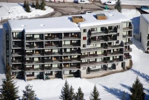 Image of 150m from ski lifts, view ski slopes, terrace, tv, ski locker, 40m², Flaine