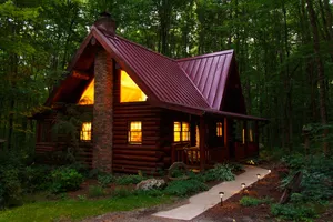 Image of Wildwood Hill Cabin. Secluded in Woods. Hot Tub