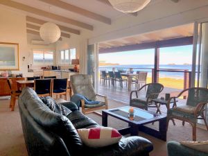 Image of House at the beach, the sounds of waves on the breeze