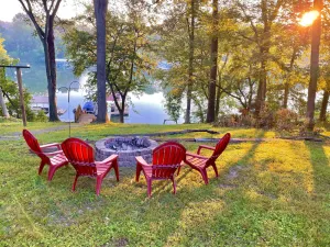 Image of Enjoy fireside sunset & walk to movies, shops, restaurants!