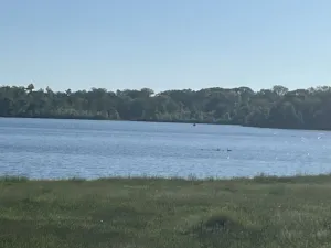 Image of North Lakes chain waterfront home with private dock access.