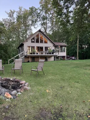 Image of Secluded cabin on 20 acres of wooded paradise includes pontoon boat