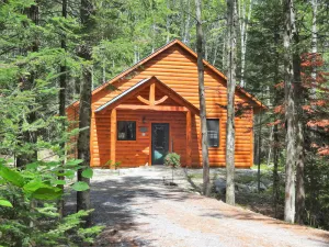 Image of Private pet-friendly cabin in the woods w\/ private campfire pit & screened porch
