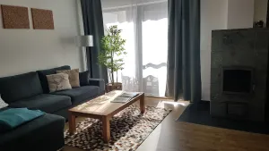 Image of Modern 75m² apartment for 2 to 5 people with fireplace and beautiful mountain views!