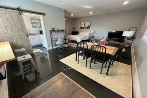Image of Pet Friendly Private Studio w\/ Fireplace & Parking