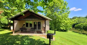 Image of Riverside Cabin on the New River with a NEW DOCK !\n Pets welcome with a fee.