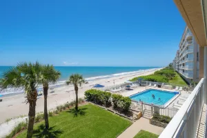 Image of Oceanfront condo-steps from the beach! -Sleeps 4 2BR 2BTH on the 3rd floor