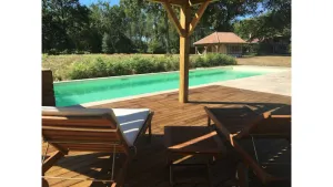 Image of Beautiful Landes family home with swimming pool