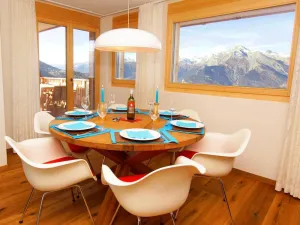 Image of Wifi, sauna, terrace, balcony, fireplace or stove, parking, tv, ski locker, 97m², Veysonnaz