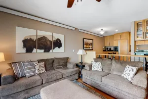 Image of Two-story ski condo downtown - fireplace, washer\/dryer & garage