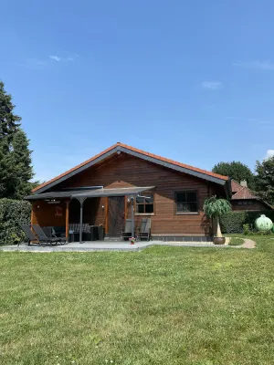 Image of Wooden house on Meinweg with large garden