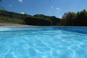 Image of Beautiful restored farmhouse with pool, very private.