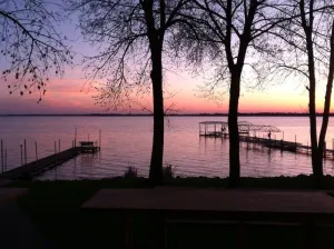 Image of Dream sunsets from this two bedroom lakeside cabin