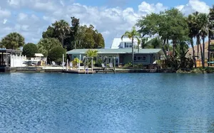Image of Island home on Kings Bay - manatees at the dock!