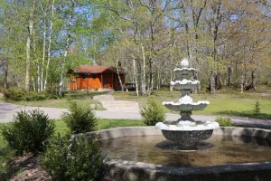 Image of Private log cabin with view overlooking Grand Lake