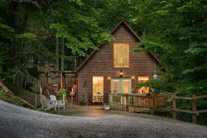 Image of Hot Tub & WiFi - Romantic Hideaway - Wooded Retreat near Red River Gorge, Kentucky!
