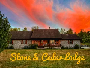 Image of Spacious family Lodge with solar heated pool, hot tub, fire pit and EV charger.