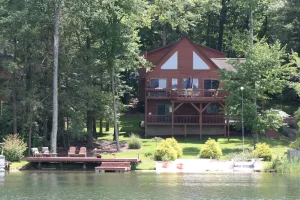 Image of Lakefront, pontoon boat, hot tub ,Game Room, Fire pit, huge deck, kayaks