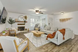 Image of Cozy Scandi Boho Getaway with Massage Chair and BBQ