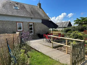 Image of Family-Friendly Cottage with Terrace, Garden, and Baby Equipment Near Mont St-Michel