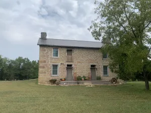 Image of Beautiful historical two story stone farmhouse