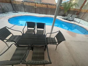 Image of Mediterranean House with Large Pool & Patio 10 min to strip & 5 min to Airport