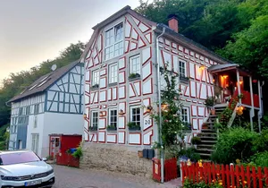 Image of Romantic vacation apartment 'Fachwerkhof' with Private Terrace, Garden and Wi-Fi