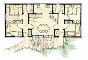 Image of Bungalow C 1 - Silz vacation village in the pine forest with private beach access