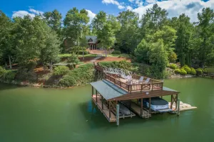 Image of Easy Lakefront Access w\/Dock, Firepit, & Mtn Views for Family Fun!