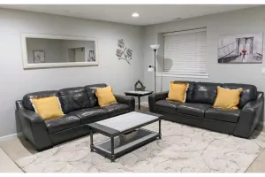 Image of Spacious 3-Bedroom Apartment. Huge TVs, Comfy beds