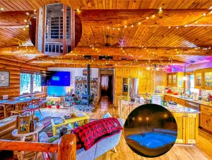 Image of Rustic Charm: Pewaukee Lake Cabin, Sauna & Hot Tub