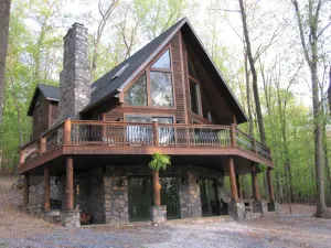 Image of Luxury Cabin Nestled In The Beautiful Blue Ridge Mountains
