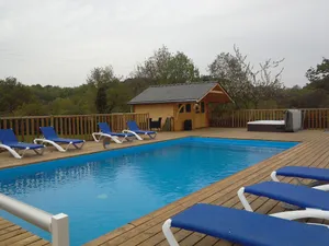 Image of cottage in the countryside for 2 people with swimming pool jacuzzi and sauna