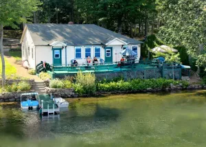 Image of Waterfront Lake House Cottage Private Dock, Deck, Kayak, Boat, Swim, Fish, RELAX
