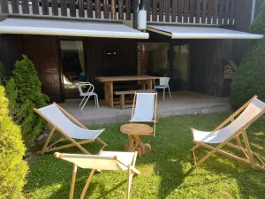 Image of Apartment with garden on the snow front