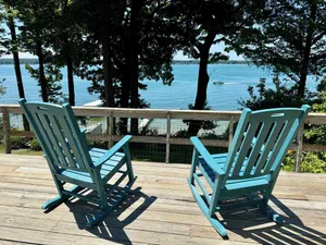 Image of Seven Oaks — Lakefront Cottage on Owasco Lake — Large Beach with Stunning Views