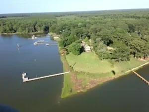 Image of Updated Waterfront Farmhouse - Swimming Pool, Dock - 2 Master Suites on 3 acres.