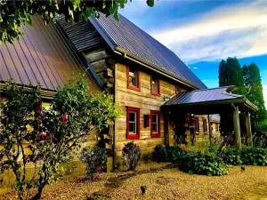 Image of ⁕1866 Antique Hand Hewn 3 Story Log Cabin⁕