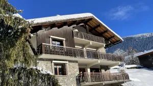 Image of Panoramic view, large balcony, bright and sunny, mountain atmosphere