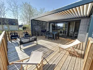 Image of Cozy Chalet for 6 with Heated Pool, Terrace & Parking, Near Beach